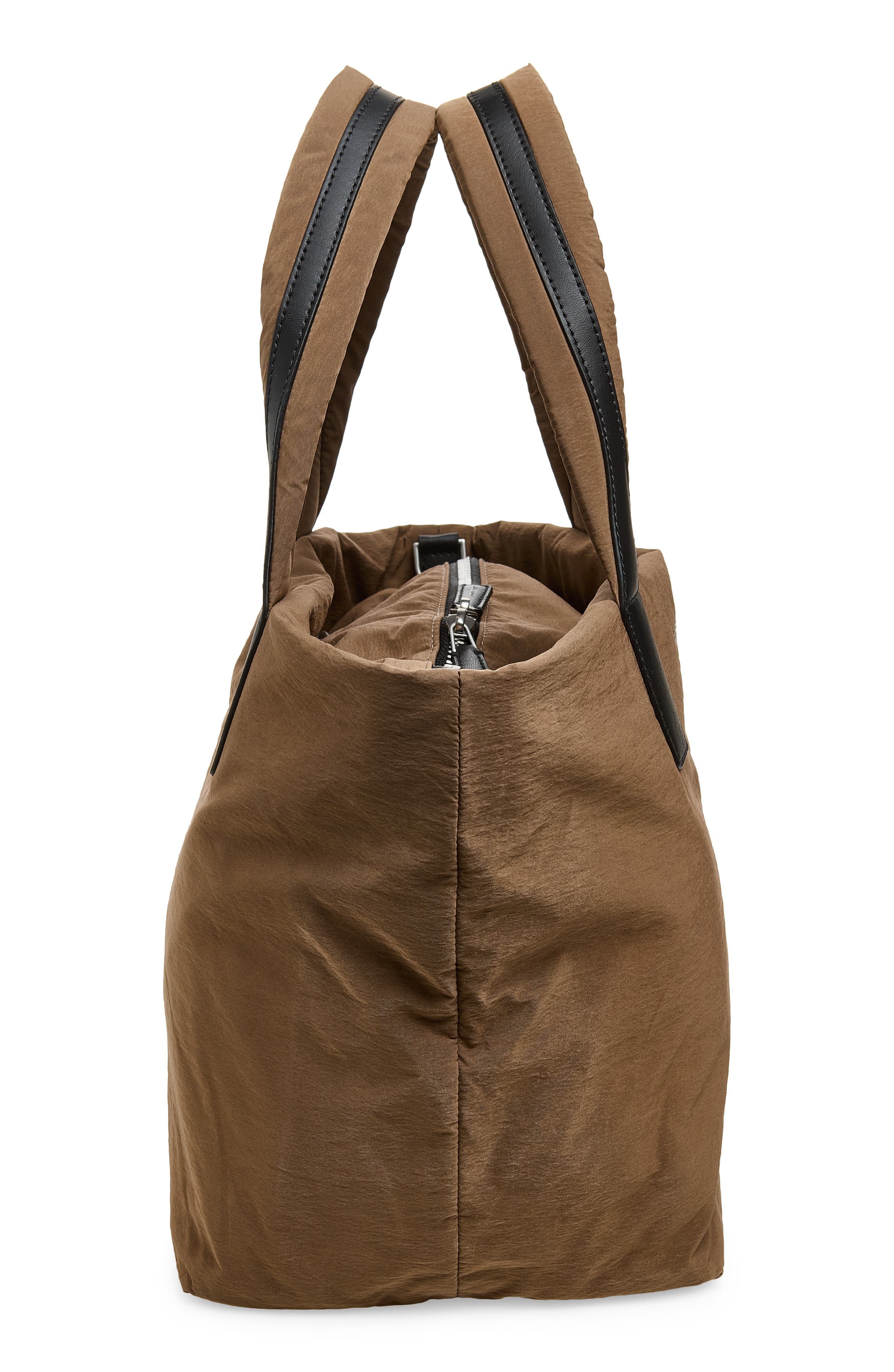 VeeCollective Small Essence Canvas Tote, Alternate, color, Mink Trench Brown