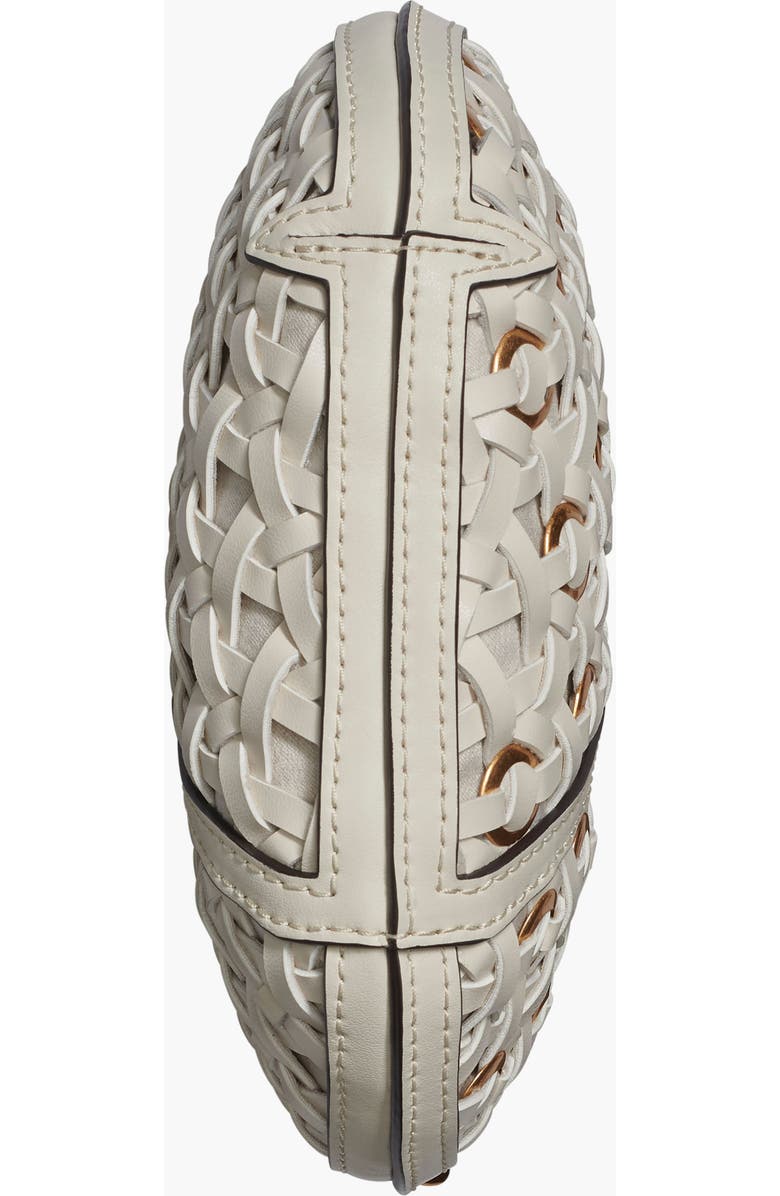 Donna Karan New York Baldwin Woven Grommet Micro Crossbody, Alternate, color, Bone