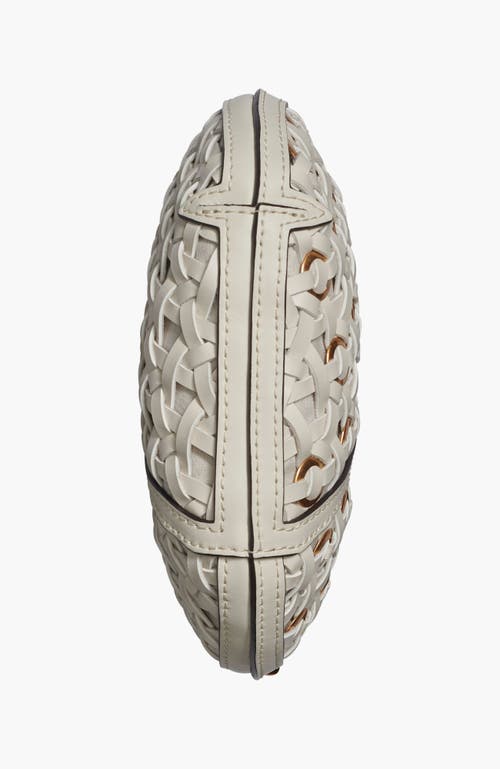 Donna Karan New York Baldwin Woven Grommet Micro Crossbody In Brown