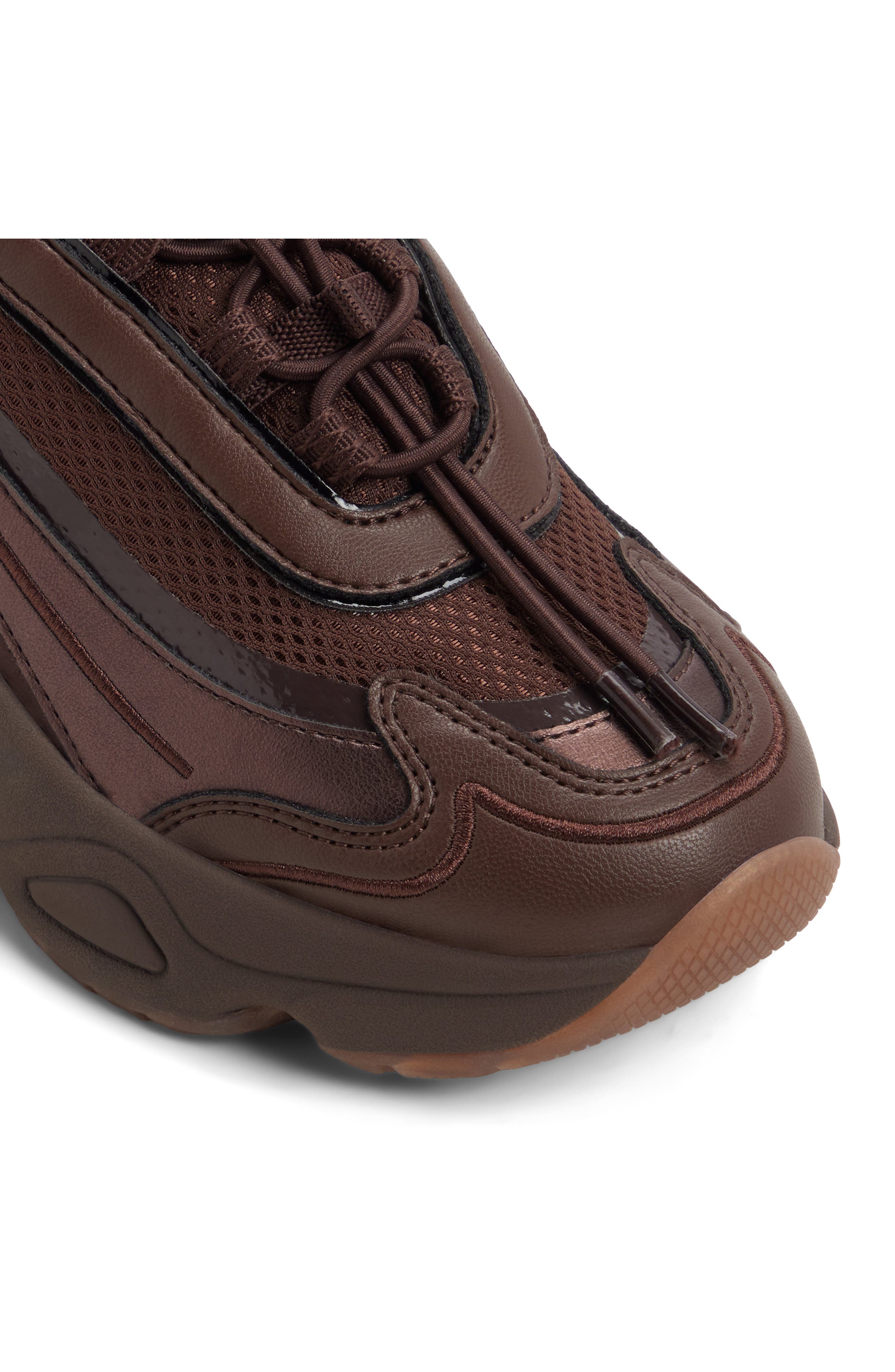 ALDO Kitri Platform Sneaker, Alternate, color, Dark Brown