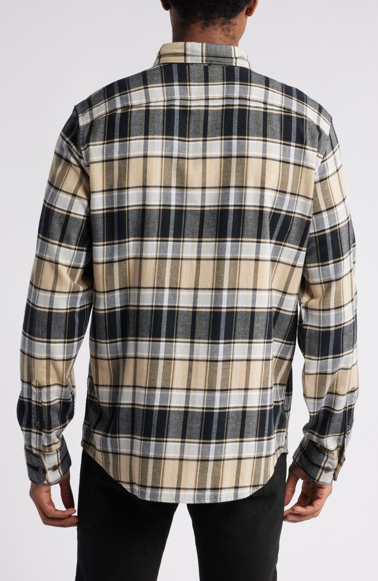 Original Penguin Plaid Cotton Blend Flannel Button-Down Shirt, Alternate, color,