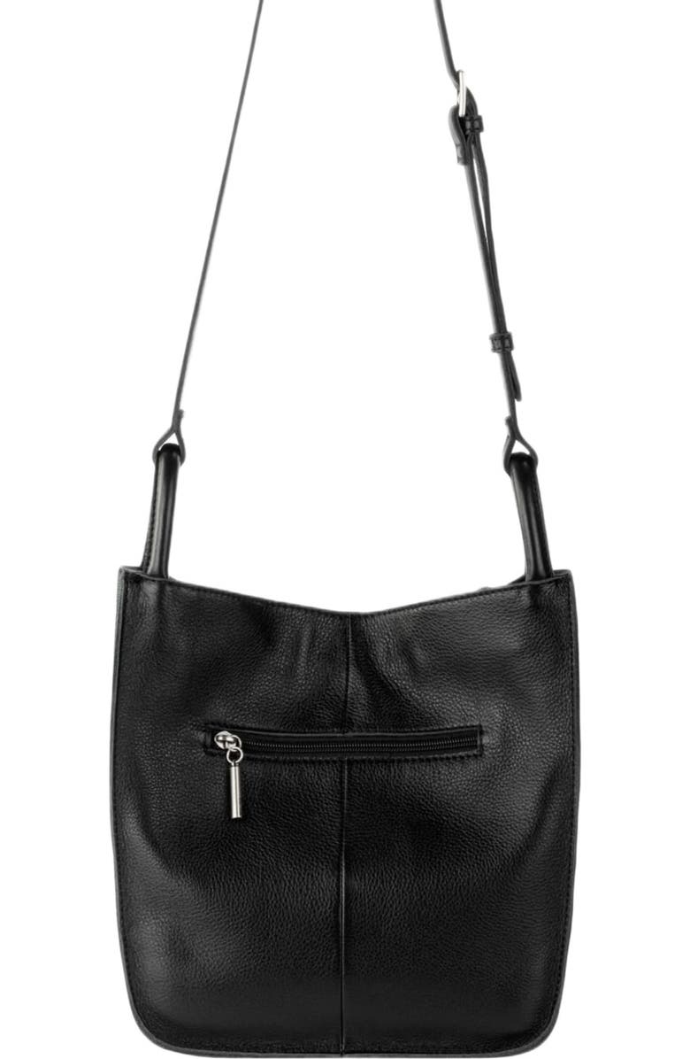 The Sak Los Feliz Crossbody Leather Bag, Alternate, color, Black