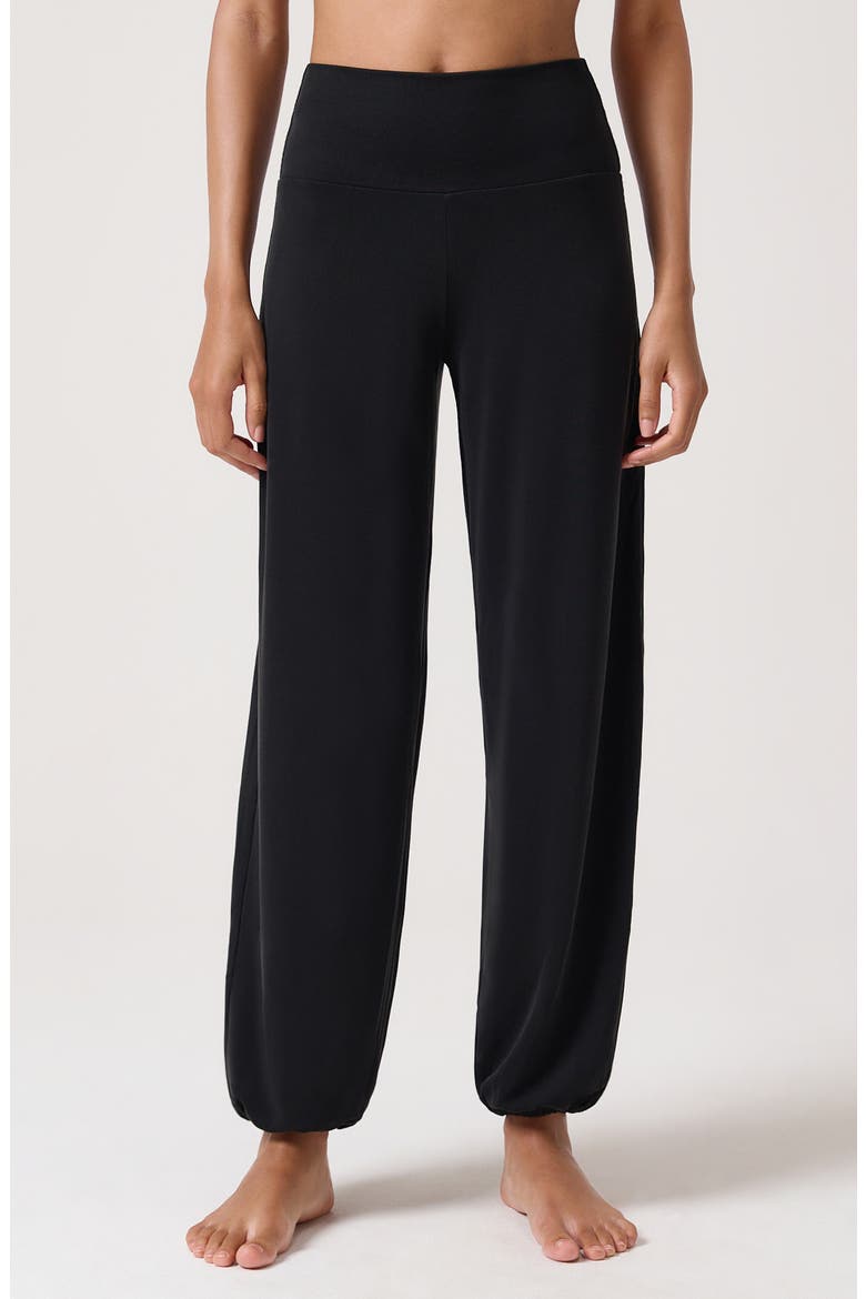 Karma High Waist Jogger Pants, Main, color, BLACK