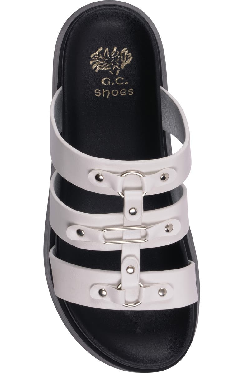GC SHOES Stevie Platform Slide Sandal, Alternate, color, White