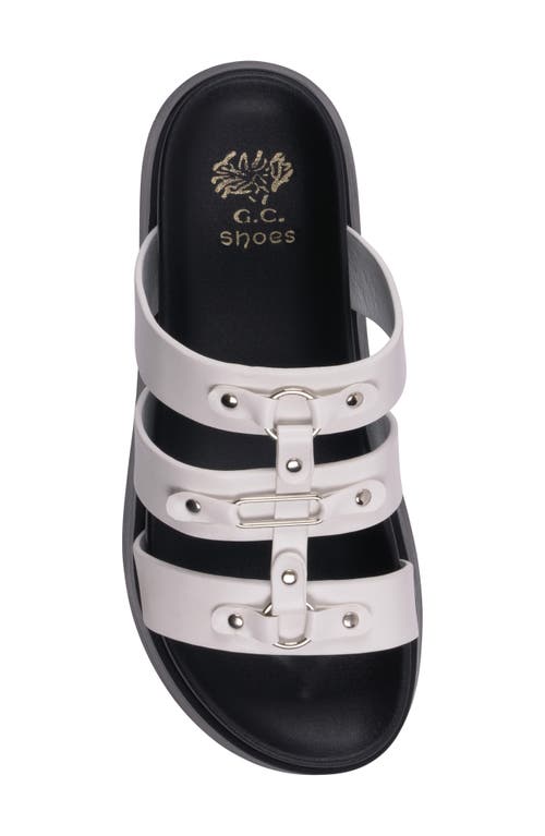 Gc Shoes Stevie Platform Slide Sandal In White