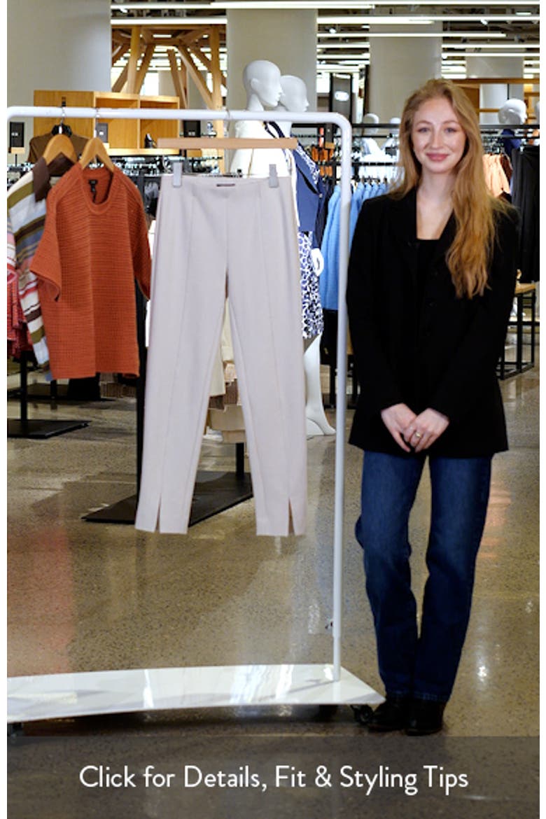 Split Hem Pull-On Crop Slim Pants video