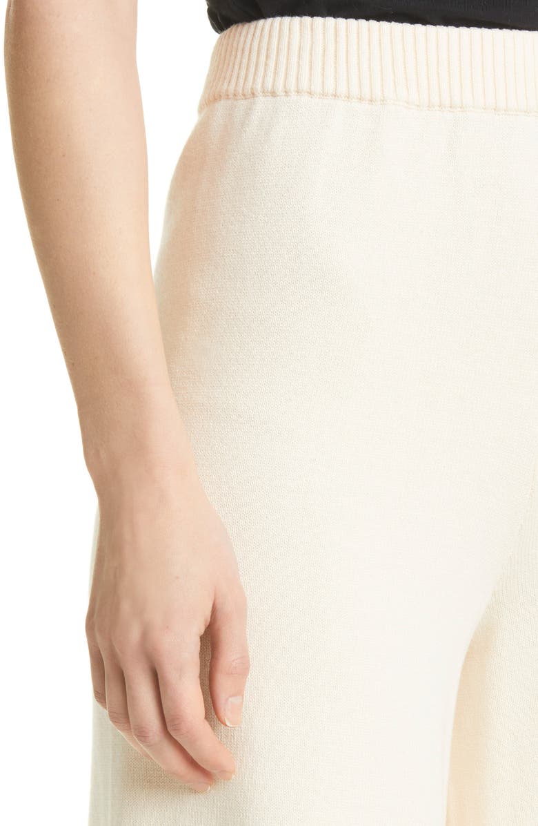 STAUD Mitchell Wide Leg Cotton & Wool Blend Knit Pants, Alternate, color, 