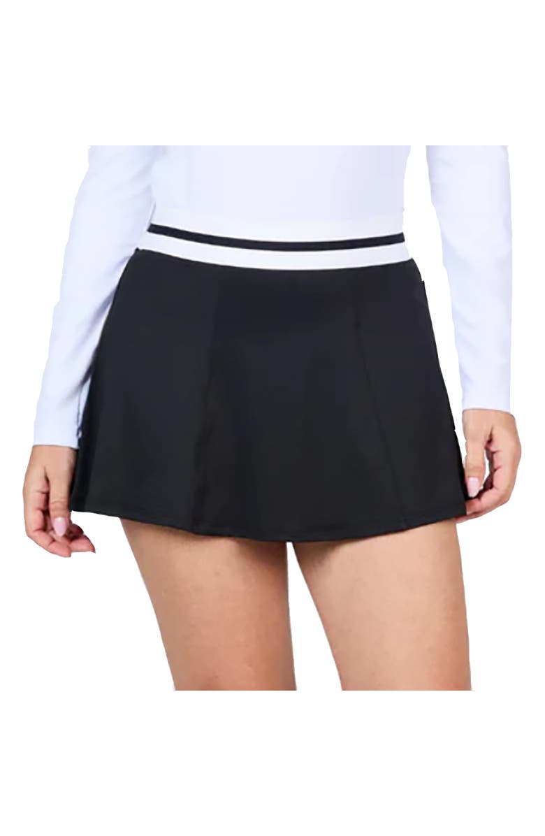 Sofibella UV Colors High-Waist 14 Inch Womens Tennis Skirt, Main, color, Black
