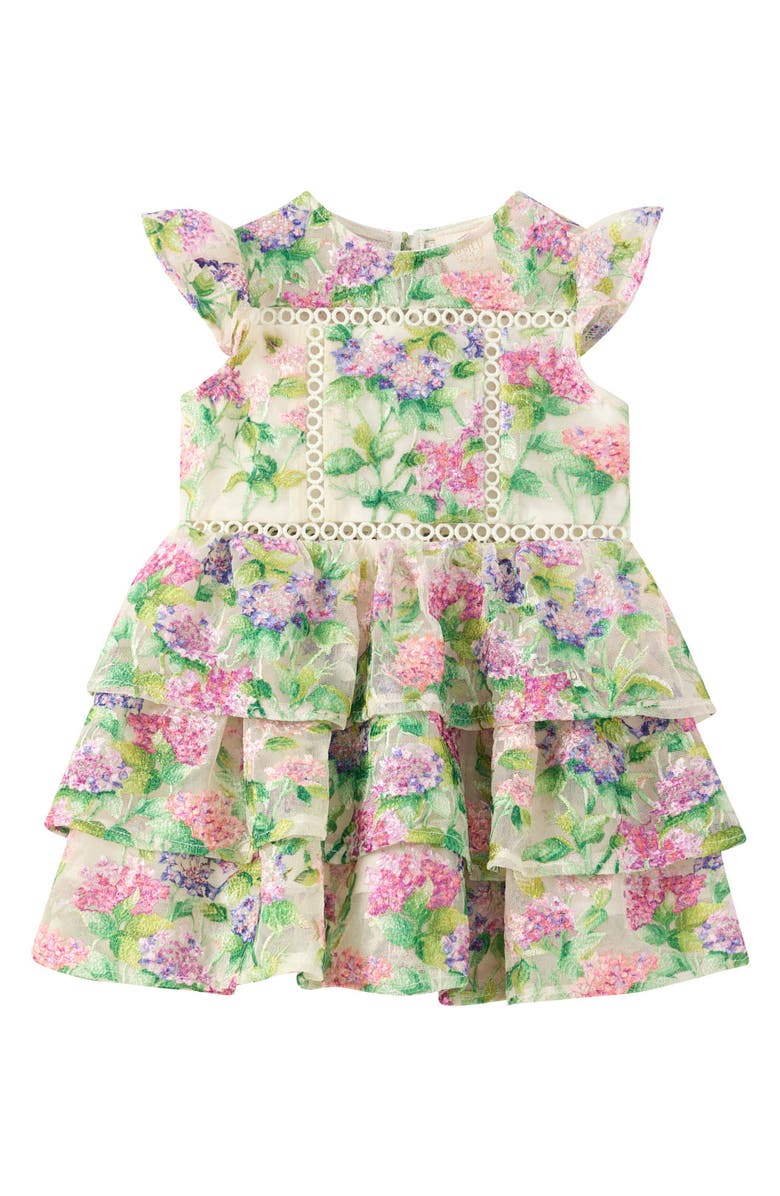 Marlo Kids Clementine Embroidered Mini Dress, Main, color, Floral