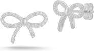 GLAZE JEWELRY Cubic Zirconia Bow Stud Earrings