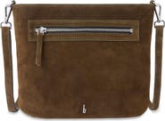 behno Elizabeth Suede Leather Crossbody Bag
