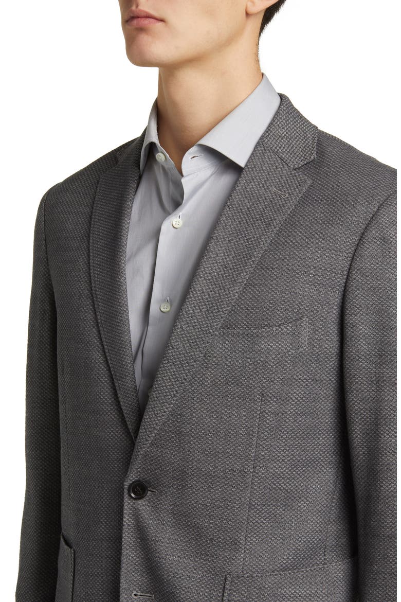 Haldon Regular Fit Stretch Wool & Cotton Sport Coat, Alternate, color, GREY