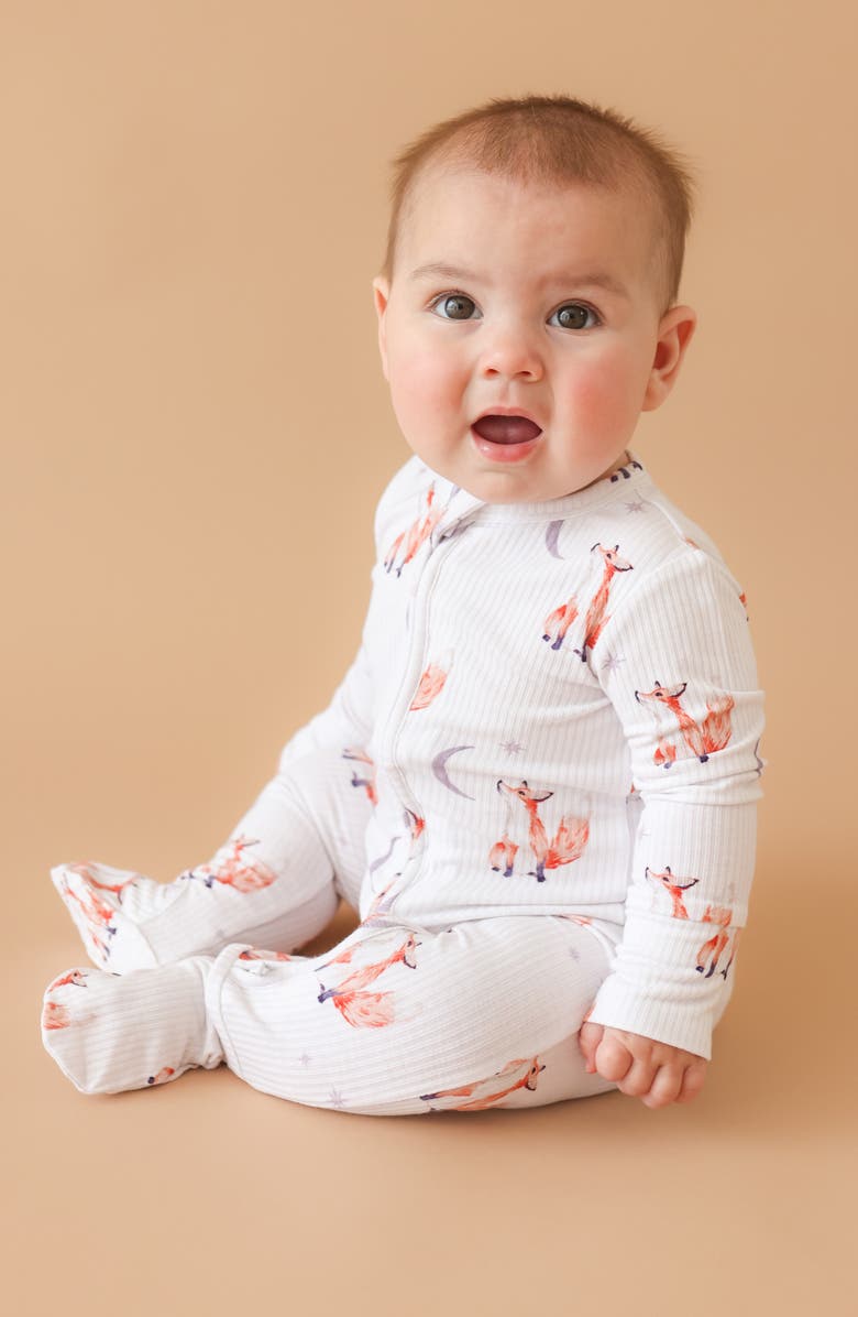 Posh Peanut Zip-Up Footie, Alternate, color, Beige