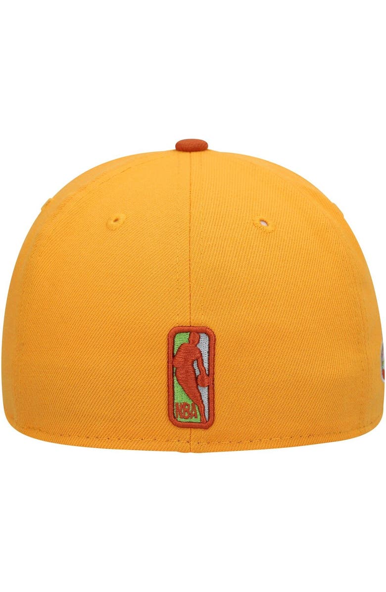 New Era Men's New Era Gold/Rust Houston Rockets 59FIFTY Fitted Hat, Alternate, color,