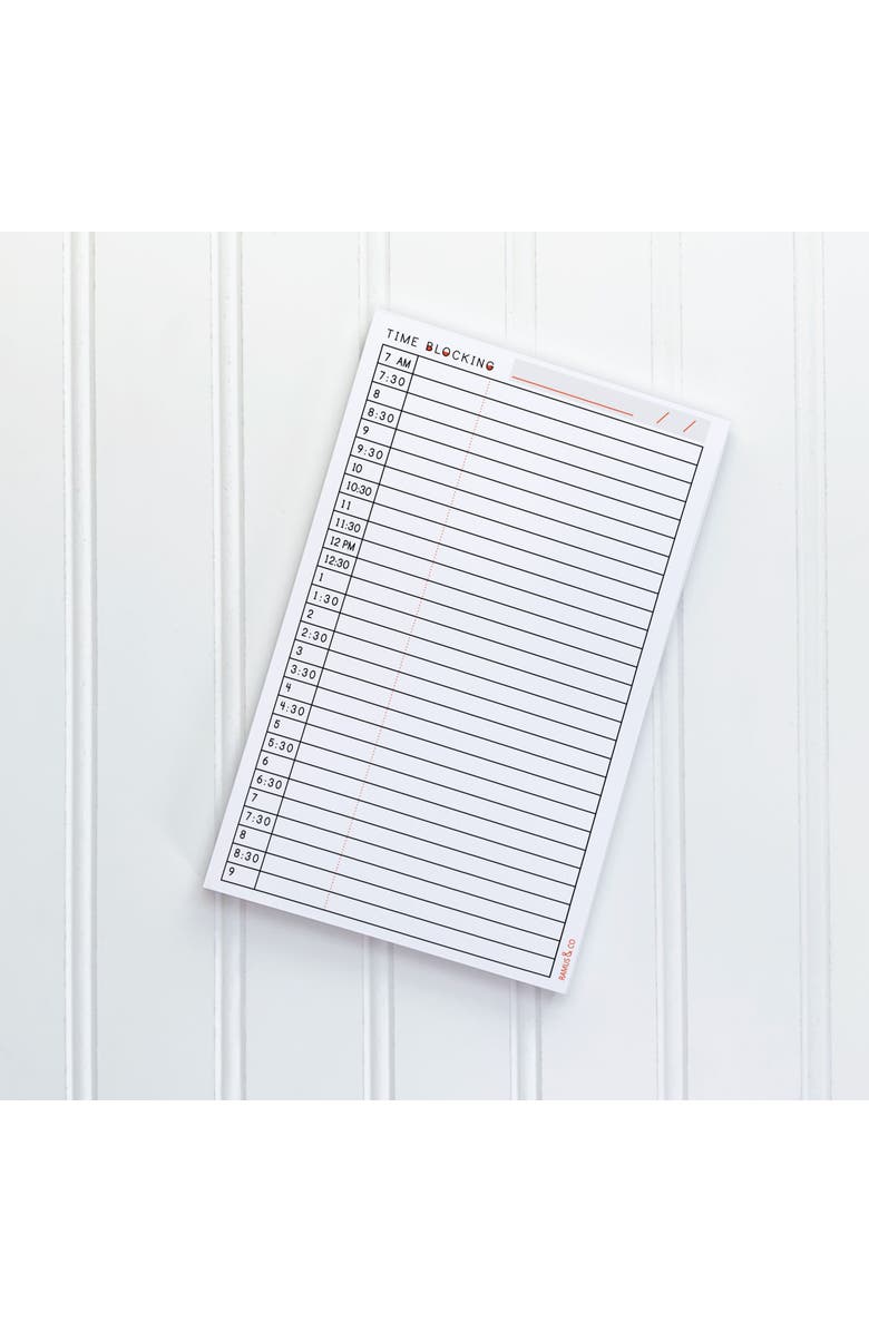 Ramus & Co Time Blocking 5" x 8" Notepad for Scheduling, Main, color, Multi-Pack