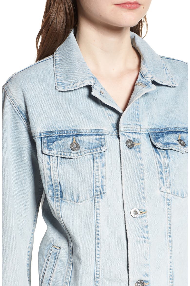 Nancy Denim Jacket, Alternate, color, SHATTERED INDIG
