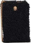 Kurt Geiger London Faux Shearling Phone Crossbody Bag