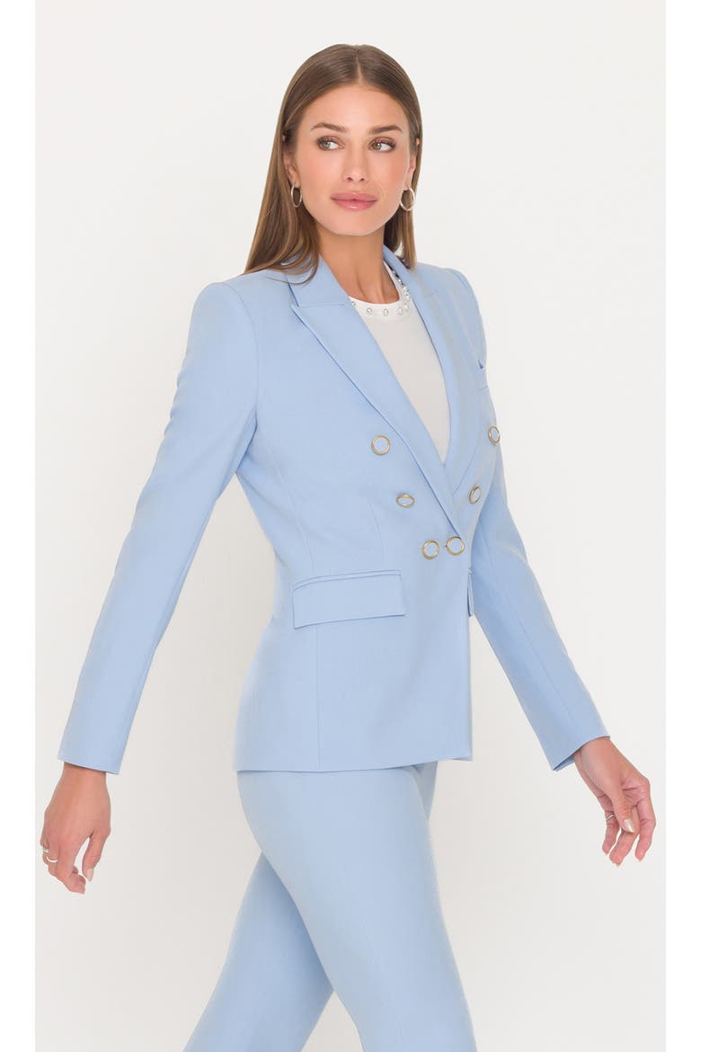 Emilio Crepe Blazer, Alternate, color, Light Blue