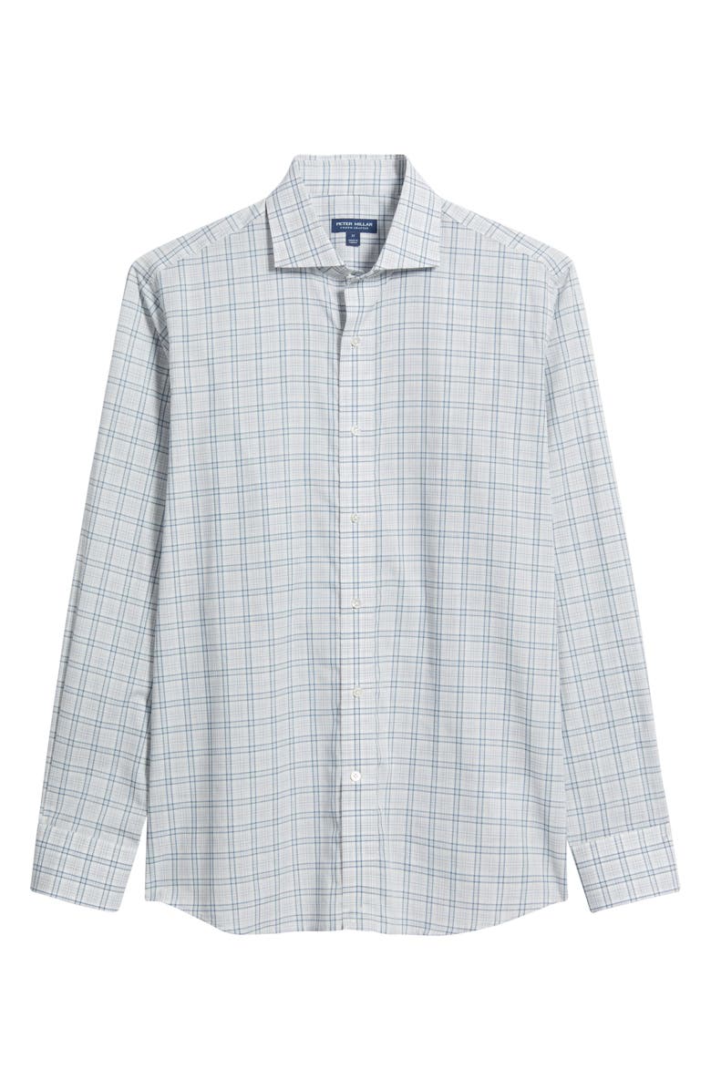 Peter Millar Crown Crafted Pietro Cotton Poplin Button-Up Shirt, Main, color, 