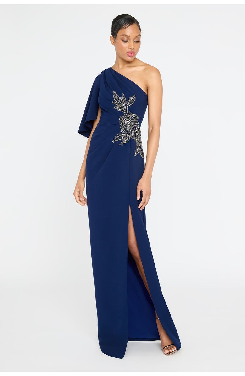 Giuliana Crepe Column Gown