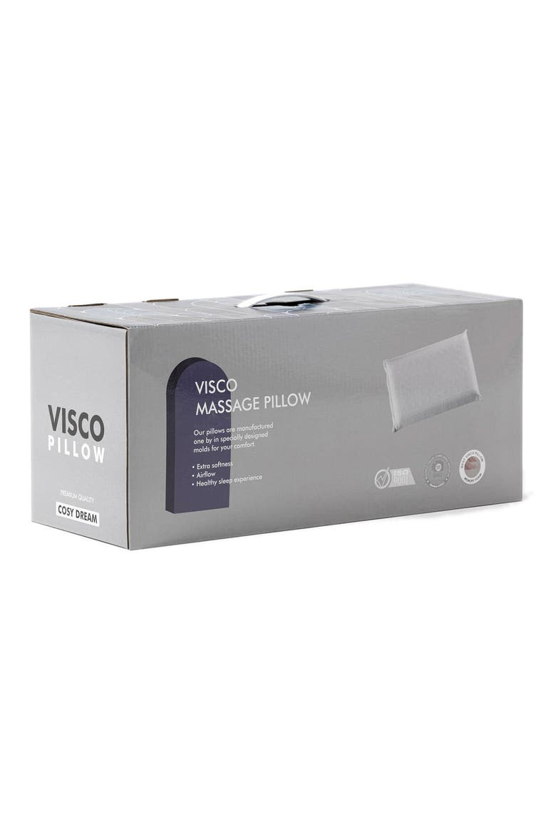 Visco Massage Pillow, Alternate, color, WHITE