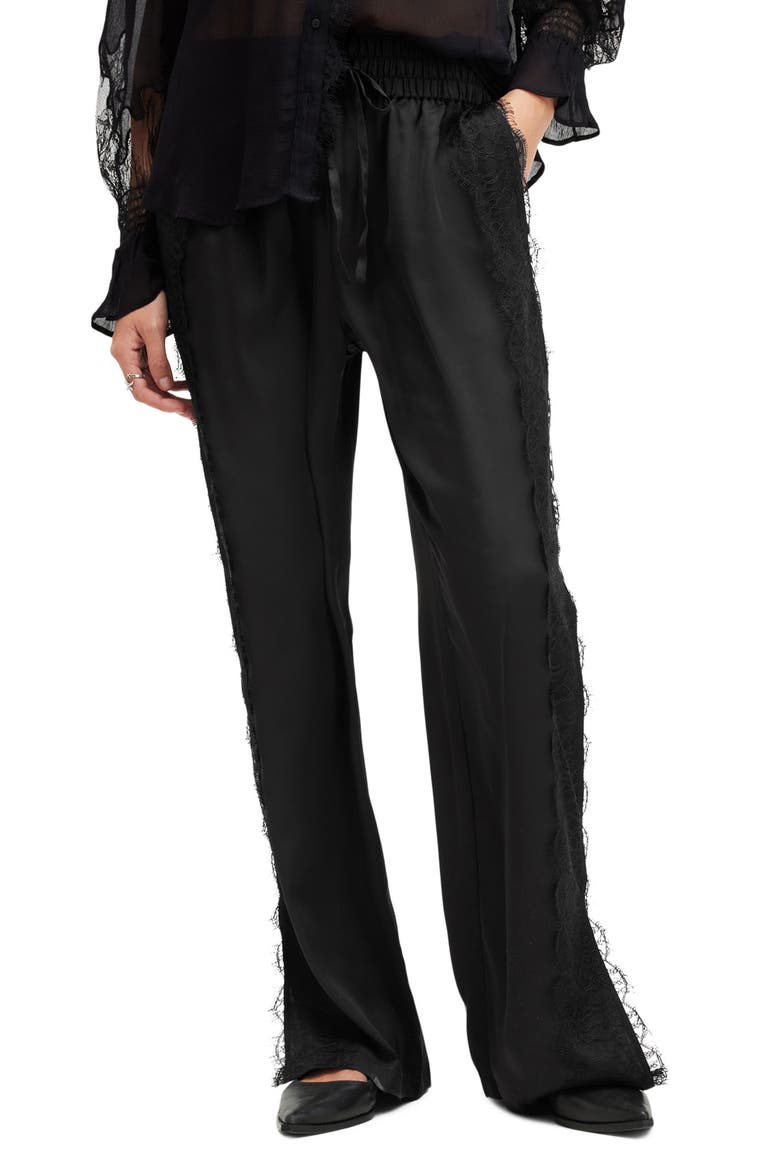 Tyler Lace Trousers, Main, color, BLACK