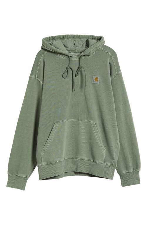 Carhartt Green Hoodie In Cotton With Logo In Green