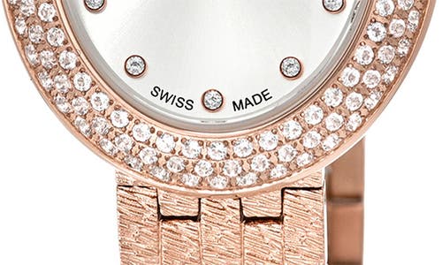 Porsamo Bleu Women's Topaz Angelica Stainless Steel Bracelet Watch 1344cans