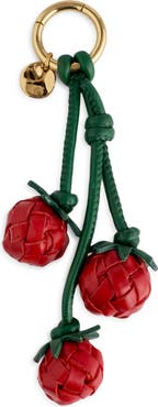 Madewell Woven Tomato Leather Bag Charm