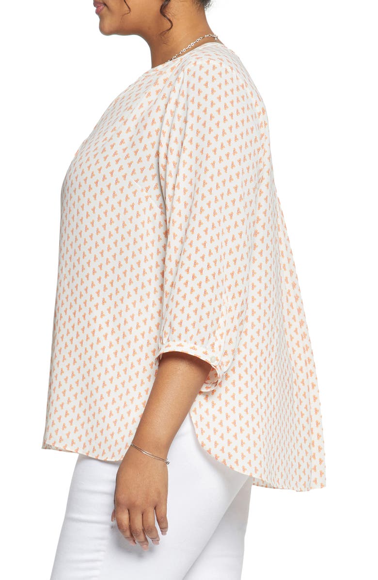 NYDJ Semisheer Pintuck Blouse, Alternate, color, Chez Geo