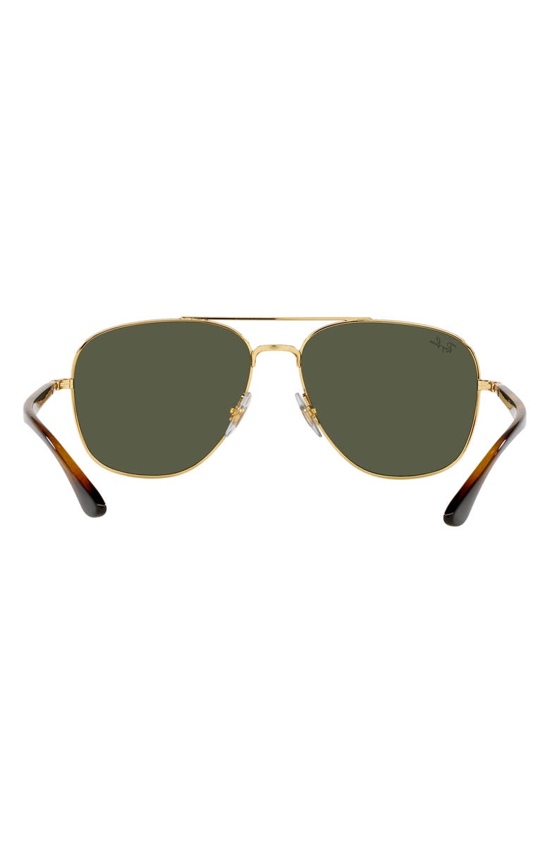 Ray-Ban 59mm Square Sunglasses, Alternate, color, Gold Flash
