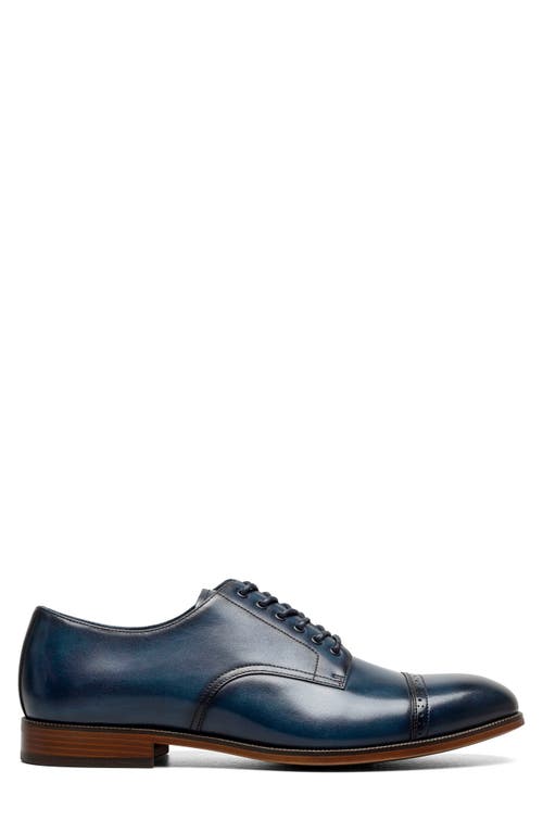 Stacy Adams William Cap Toe Oxford In Navy