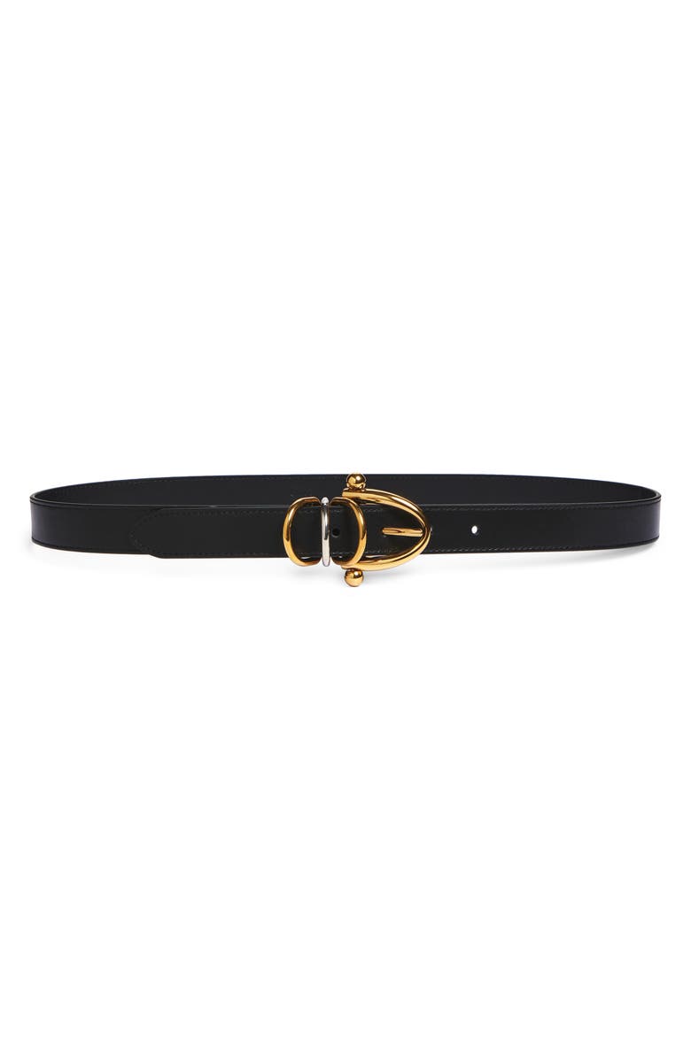 Chloé Bracelet Leather Belt, Main, color, Black