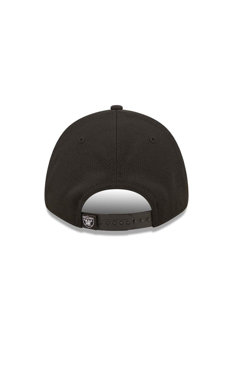 New Era Men's New Era Black Las Vegas Raiders Framed AF 9FORTY Snapback Hat, Alternate, color,