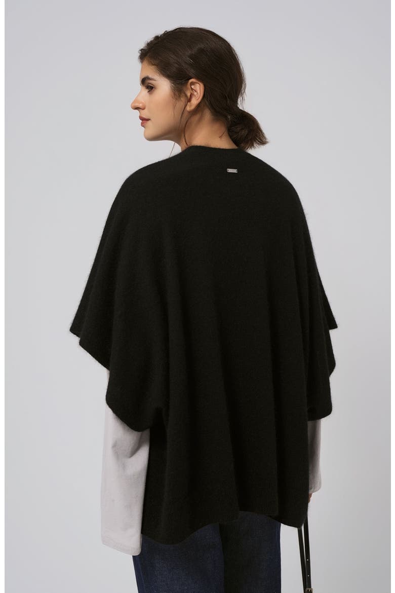 Cashmere Cape, Alternate, color, Black