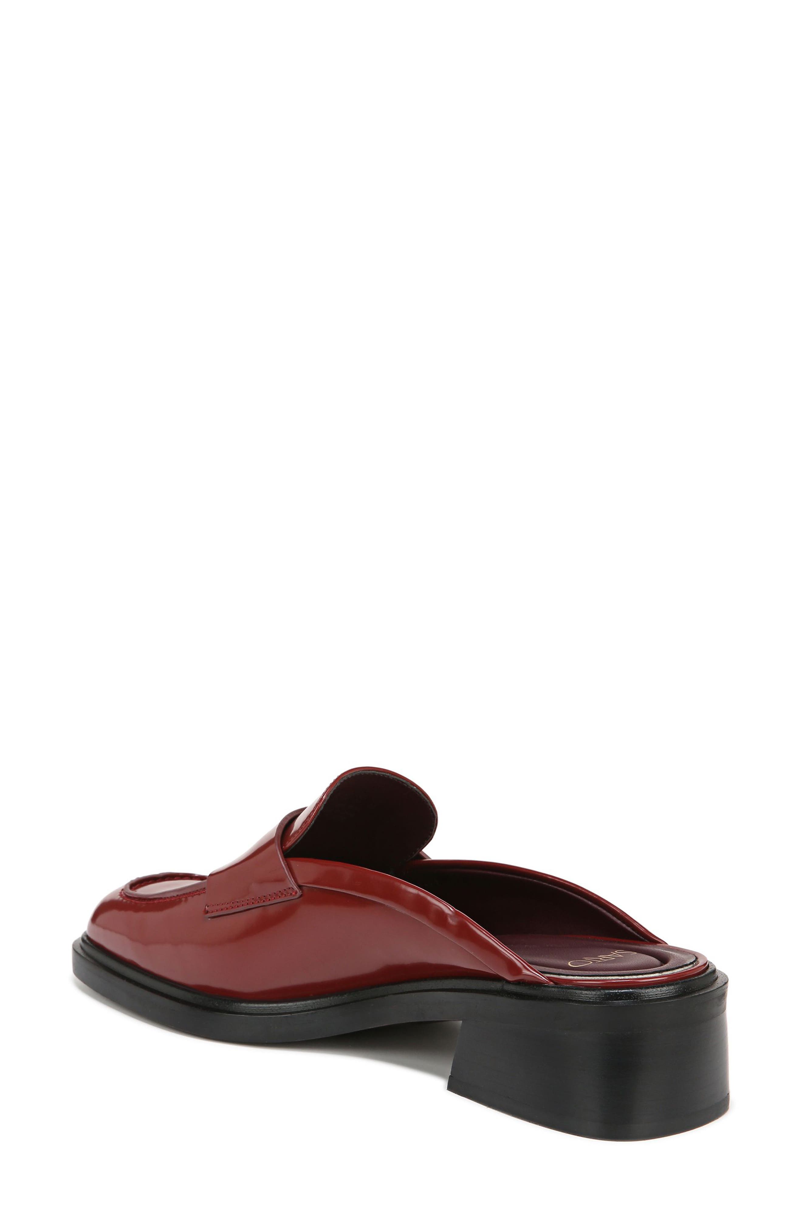 Georgie Square Toe Mule, Alternate, color, CLARET