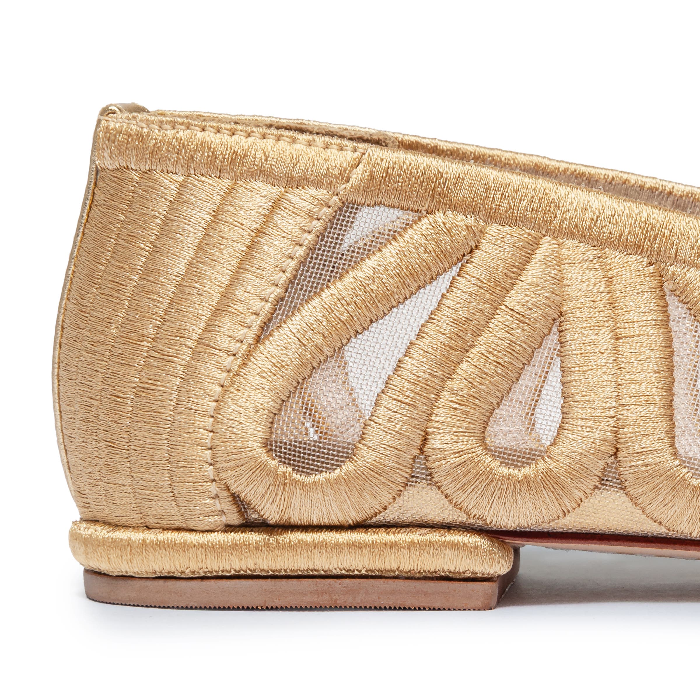 Costa Ballet Flat, Alternate, color, GOLD