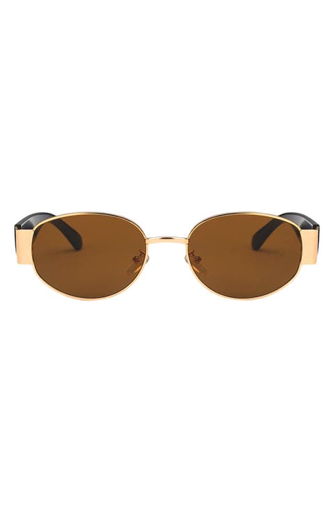 Elliot 57mm Polarized Oval Sunglasses