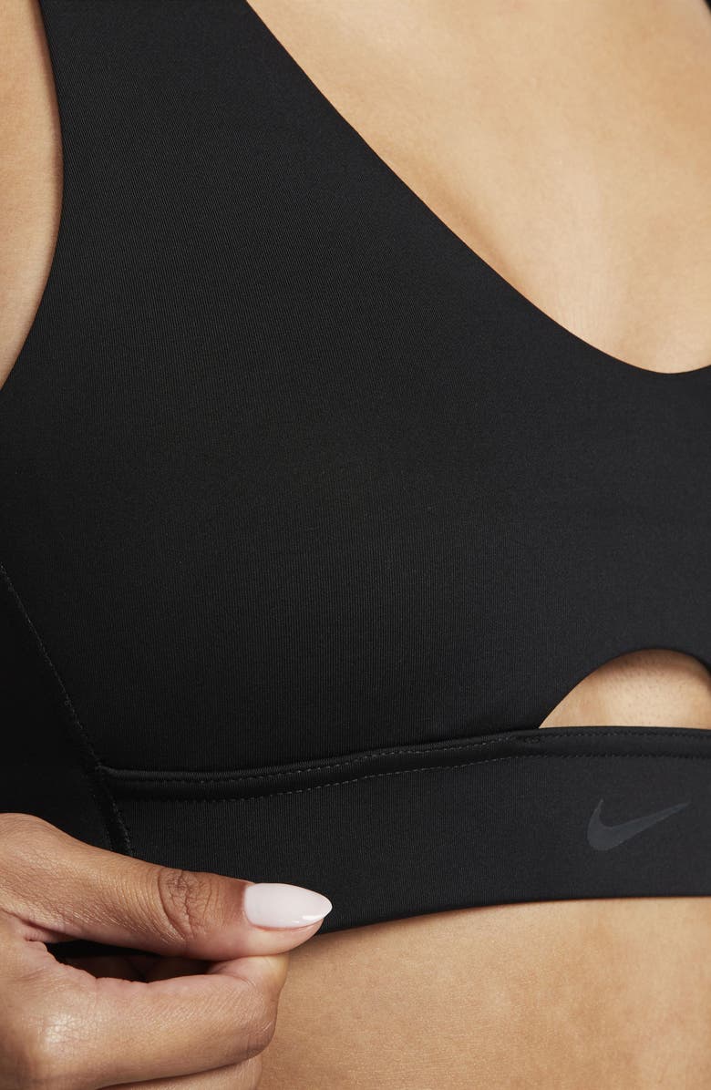 Nike Dri-FIT Indy Padded Strappy Cutout Medium Support Sports Bra, Alternate, color, 