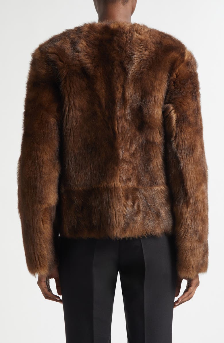 Zimmermann Hypnotic Tip Genuine Shearling Jacket, Alternate, color, Toffee