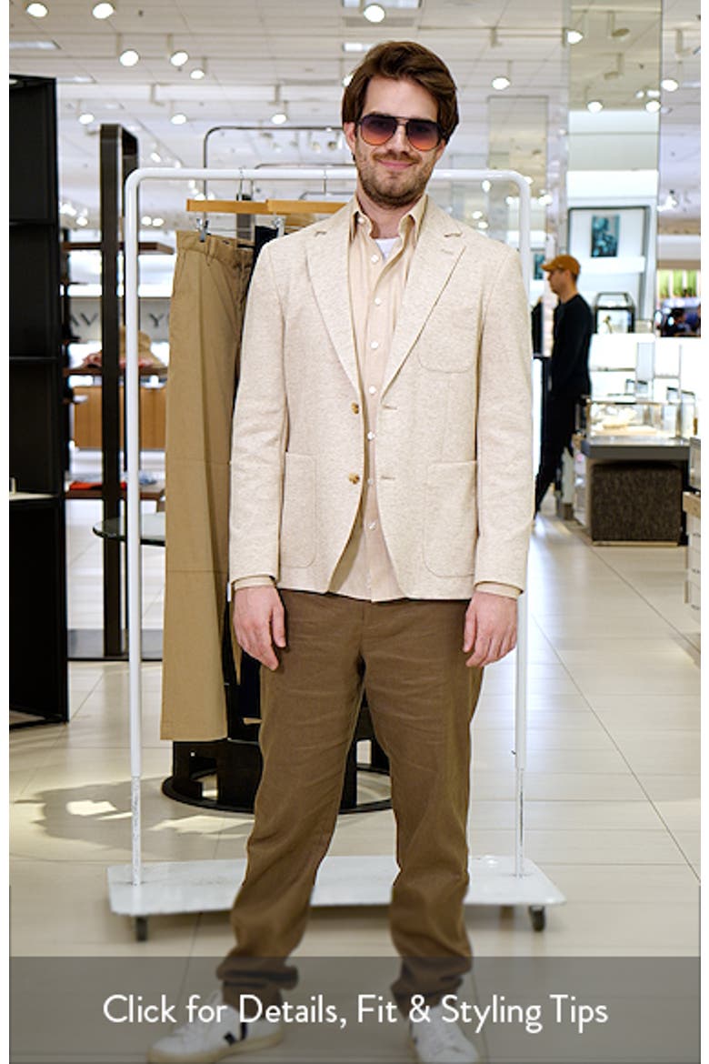 Henrik Trim Fit Tan Mélange Knit Sport Coat video