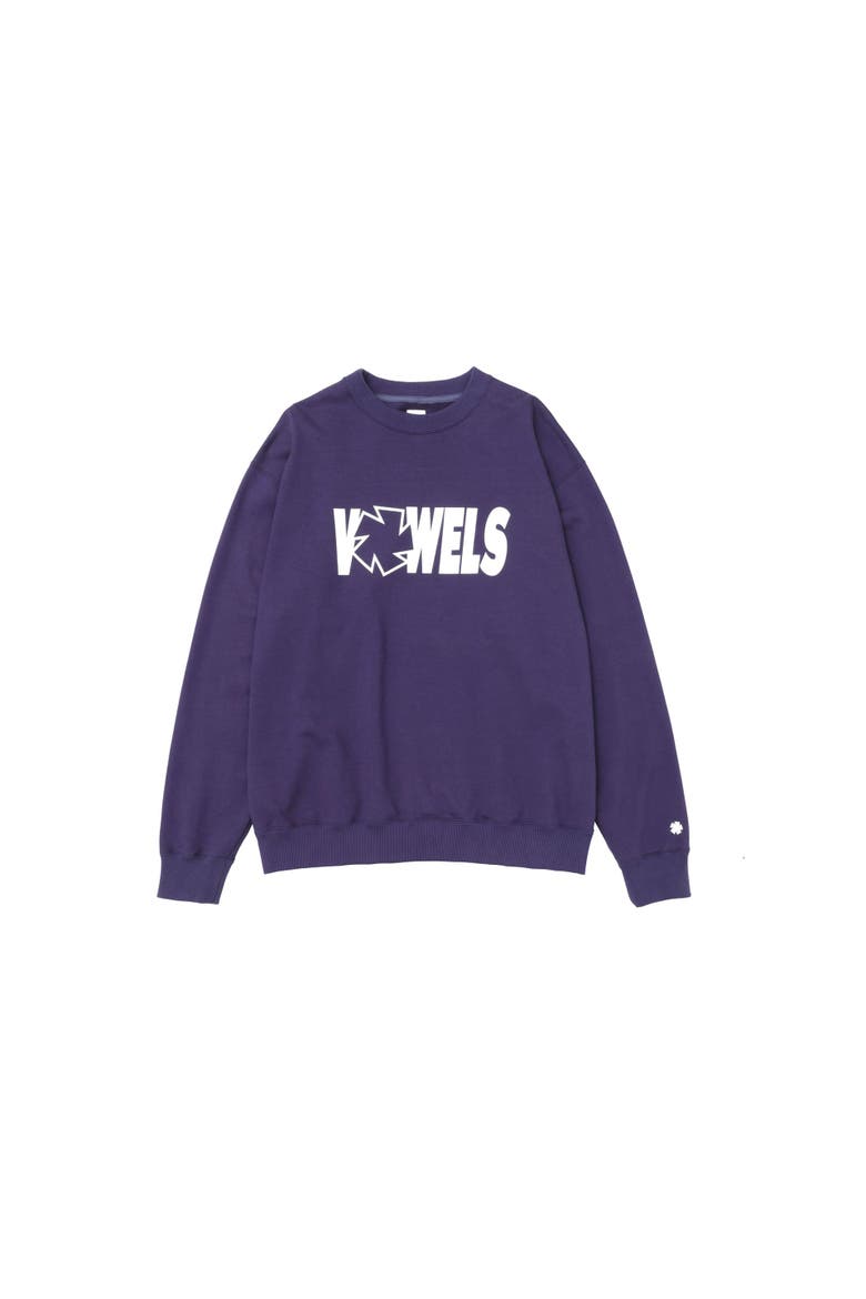 Icon Spell Out Crewneck, Main, color, Navy
