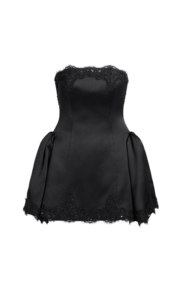 Scarlett Gasque Phantom Mini Dress, Alternate, color, Black