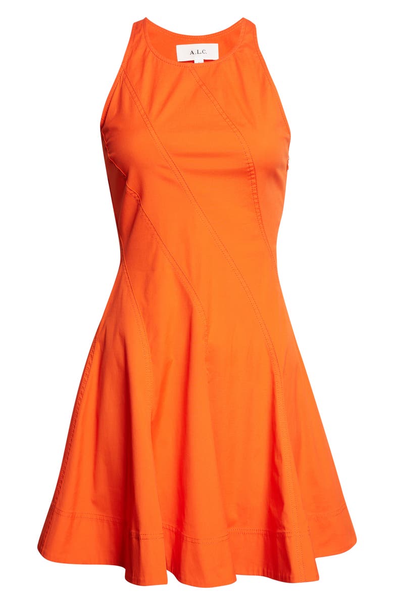 A.L.C. Grace Fit & Flare Minidress, Alternate, color, Poppy Red