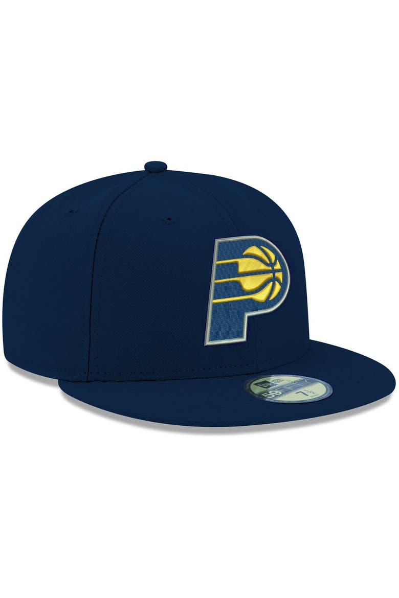 Men's New Era Navy Indiana Pacers Official Team Color 59FIFTY Fitted Hat, Alternate, color, Navy