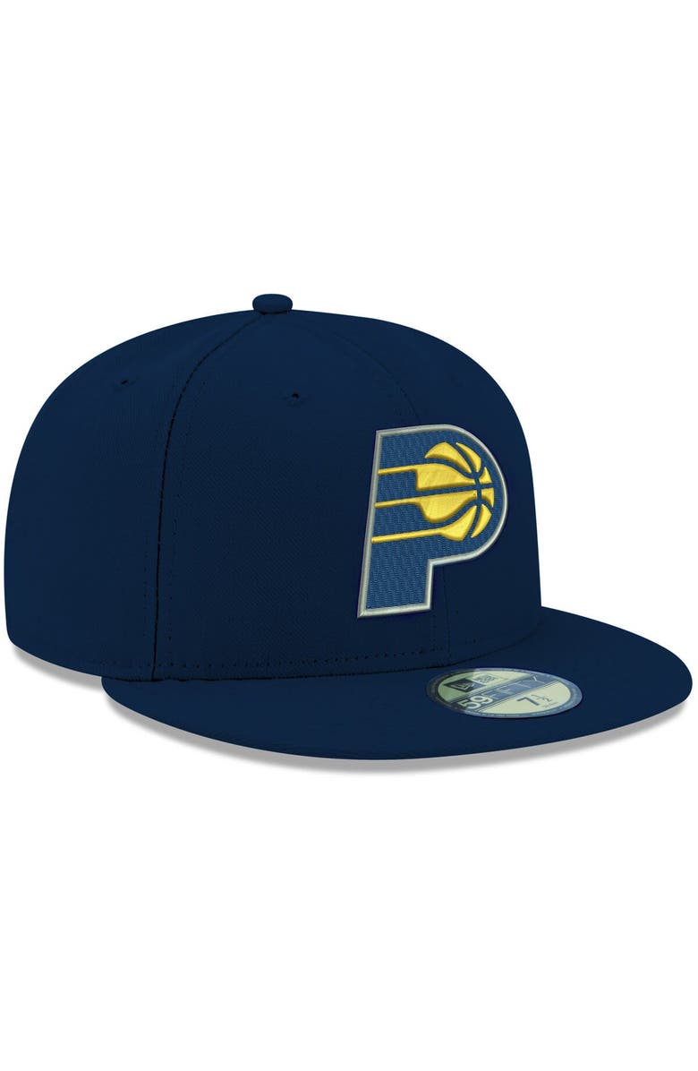 New Era Men's New Era Navy Indiana Pacers Official Team Color 59FIFTY Fitted Hat, Alternate, color, Navy