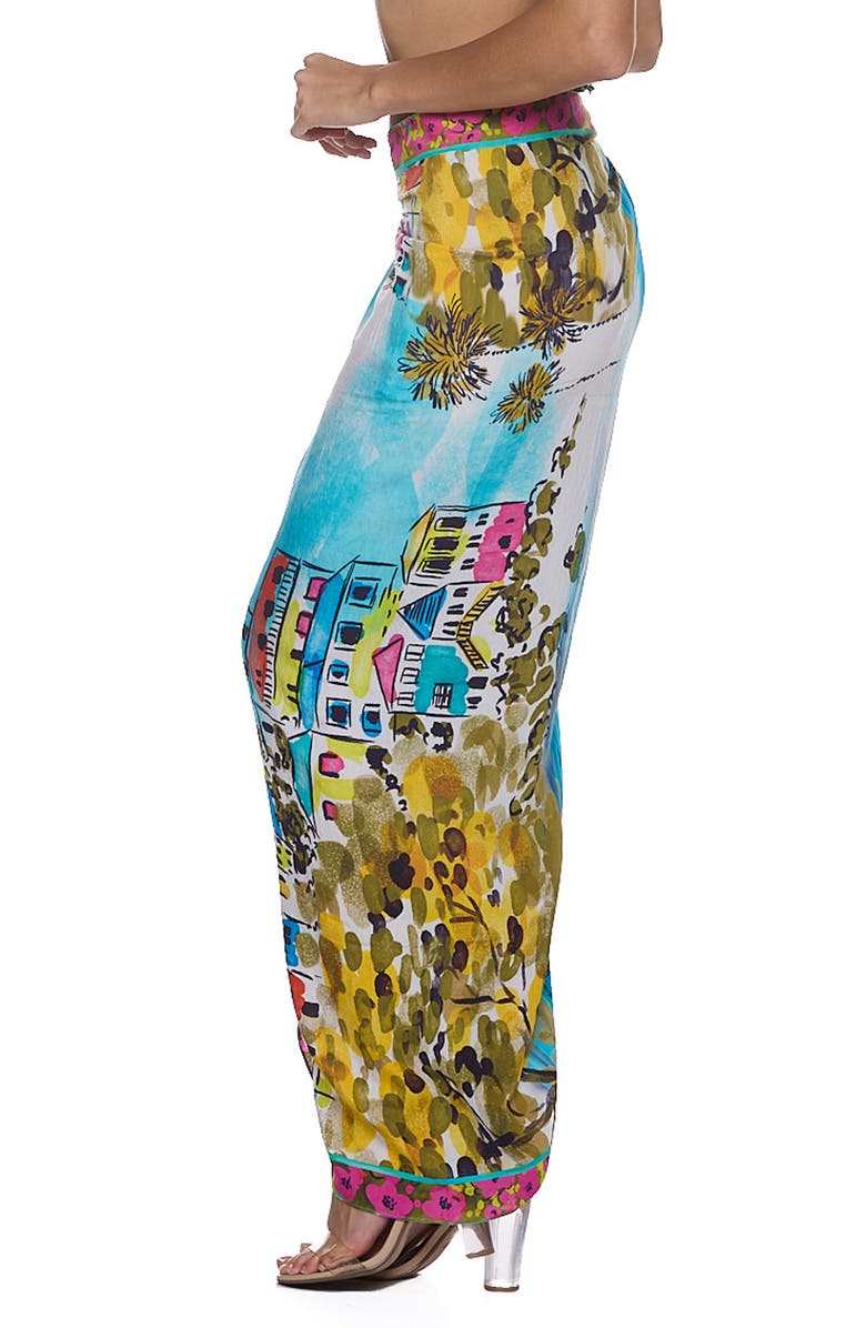 RANEES Pareo Convertible Midi Cover-Up Dress, Alternate, color, Blue