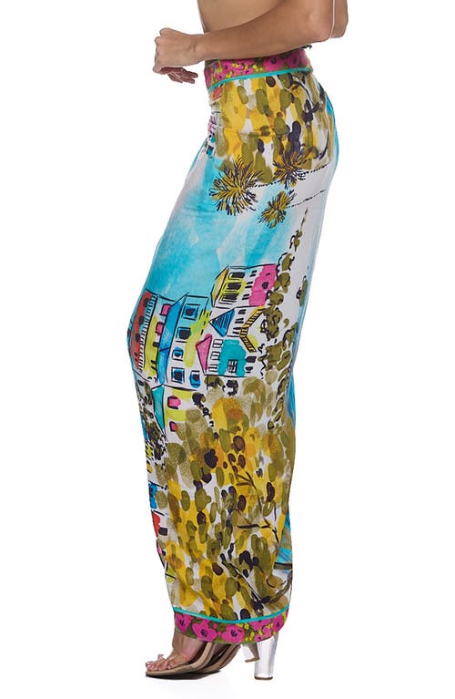 Ranee's Ranees Pareo Convertible Midi Cover-up Dress In Multi