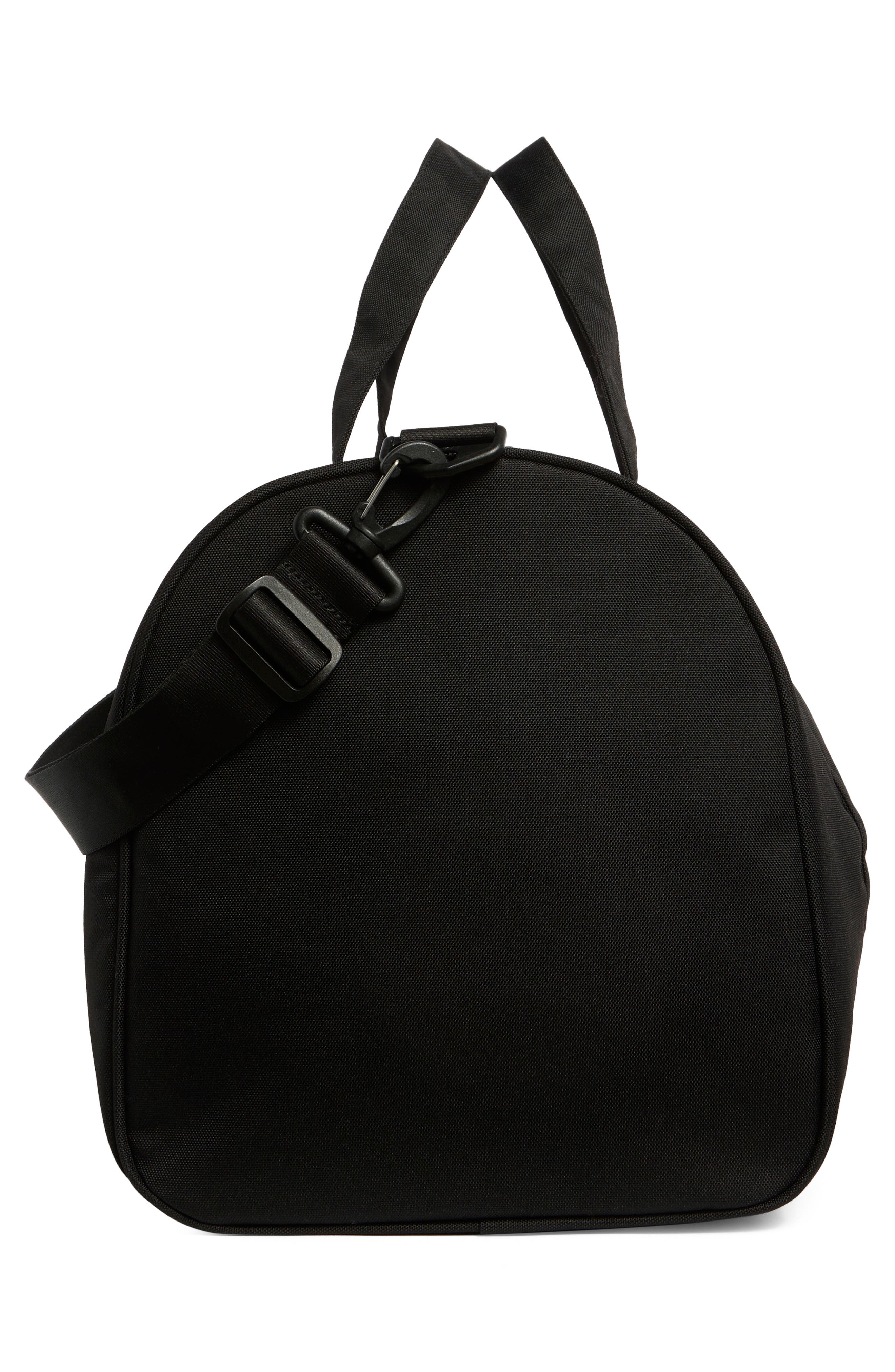 Herschel Supply Co. Novel Recycled Polyester Duffle Bag, Alternate, color, Black