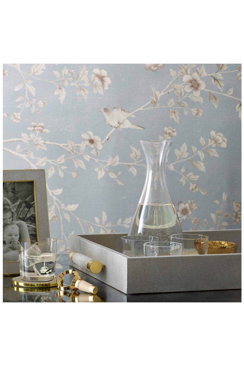 Modern Faux Shagreen Serving Tray, Alternate, color, DOVE